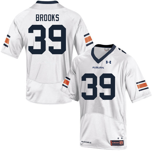 Men's Auburn Tigers #39 Dylan Brooks White 2021 College Stitched Football Jersey